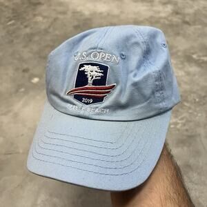 USGA MEMBER US OPEN GOLF HAT COTTON 2019 PEBBLE BEACH BLUE